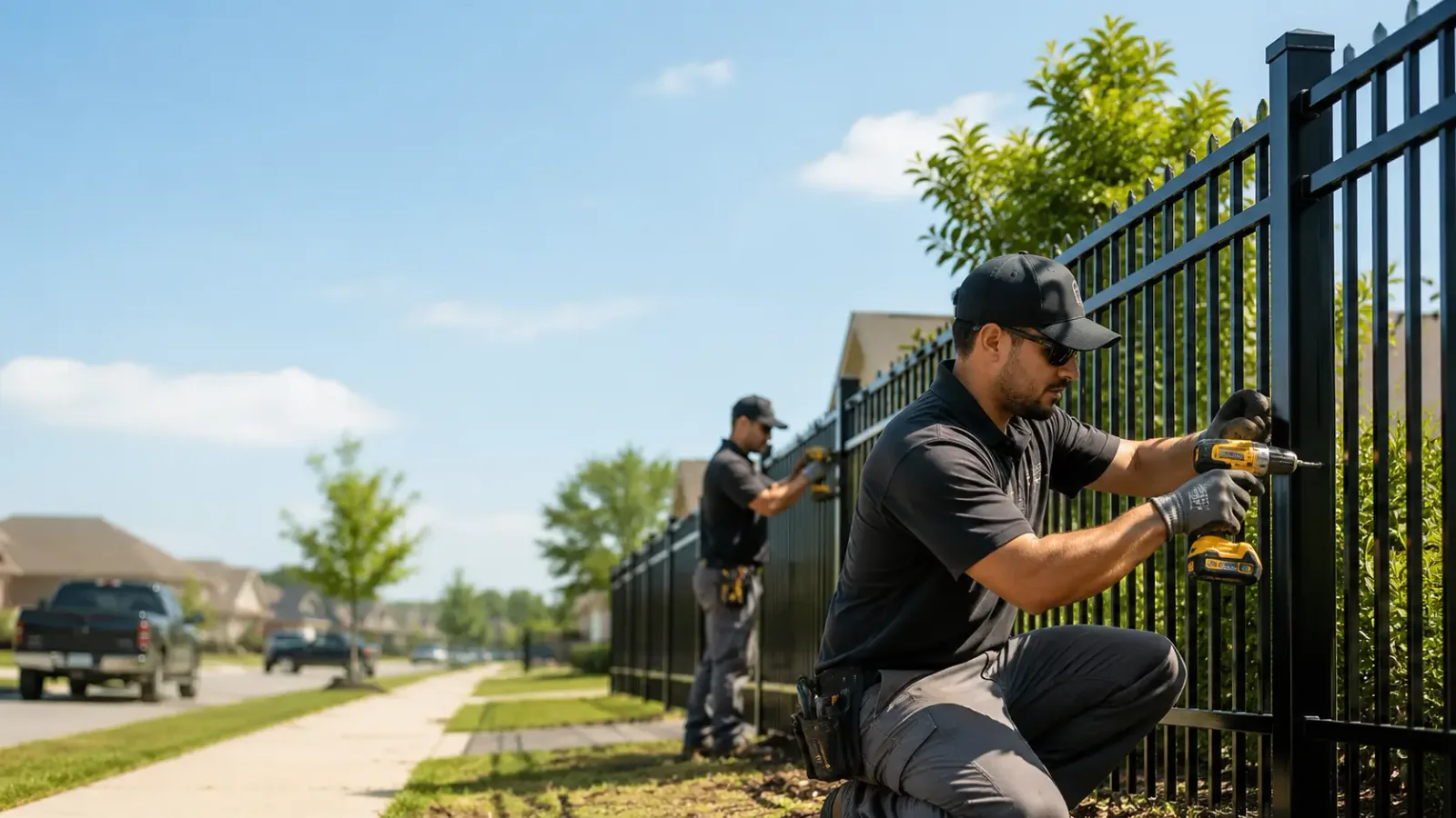 Metal Fence Installation in Dry Creek, LA